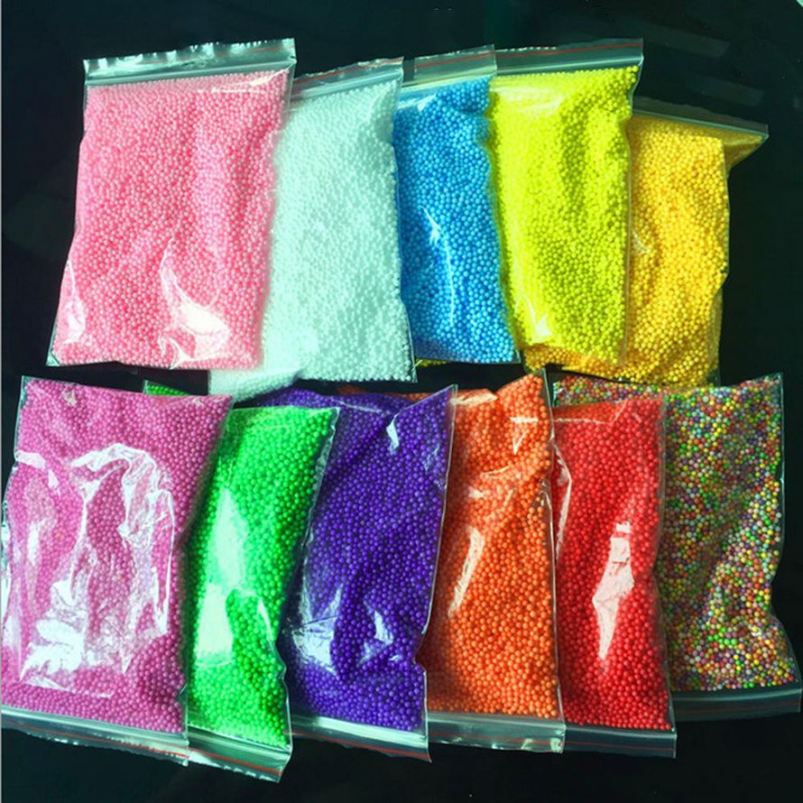 Túi 9g Hạt Xốp Nhiều Màu Sắc Dùng Để Trang Trí Slime