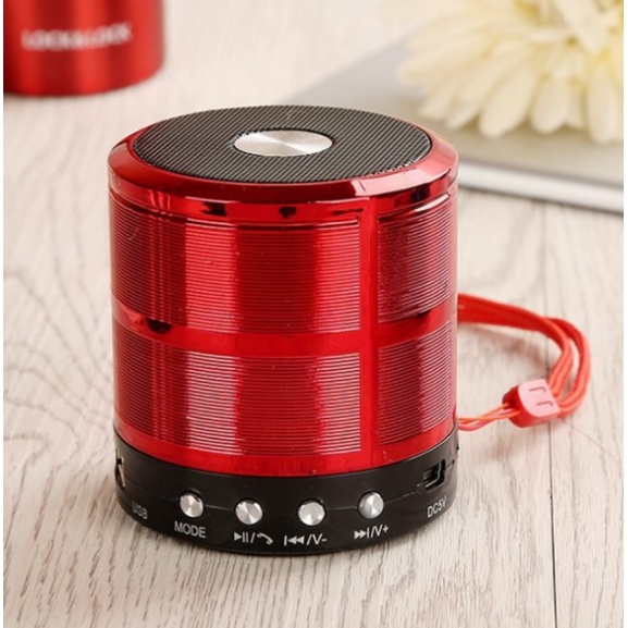 Loa Bluetooth Mini WS-887 nghe nhạc hay hỗ trợ khe cắm USB, thẻ nhớ