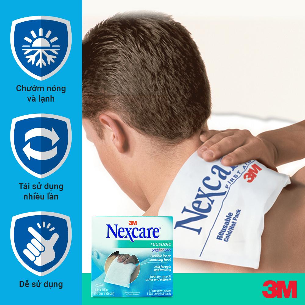 Túi chườm nóng lạnh Nexcare 3M 10x25cm - Gel không chai cứng, keo không rò rỉ, có thể sử dụng nhiều lần 2671PEG