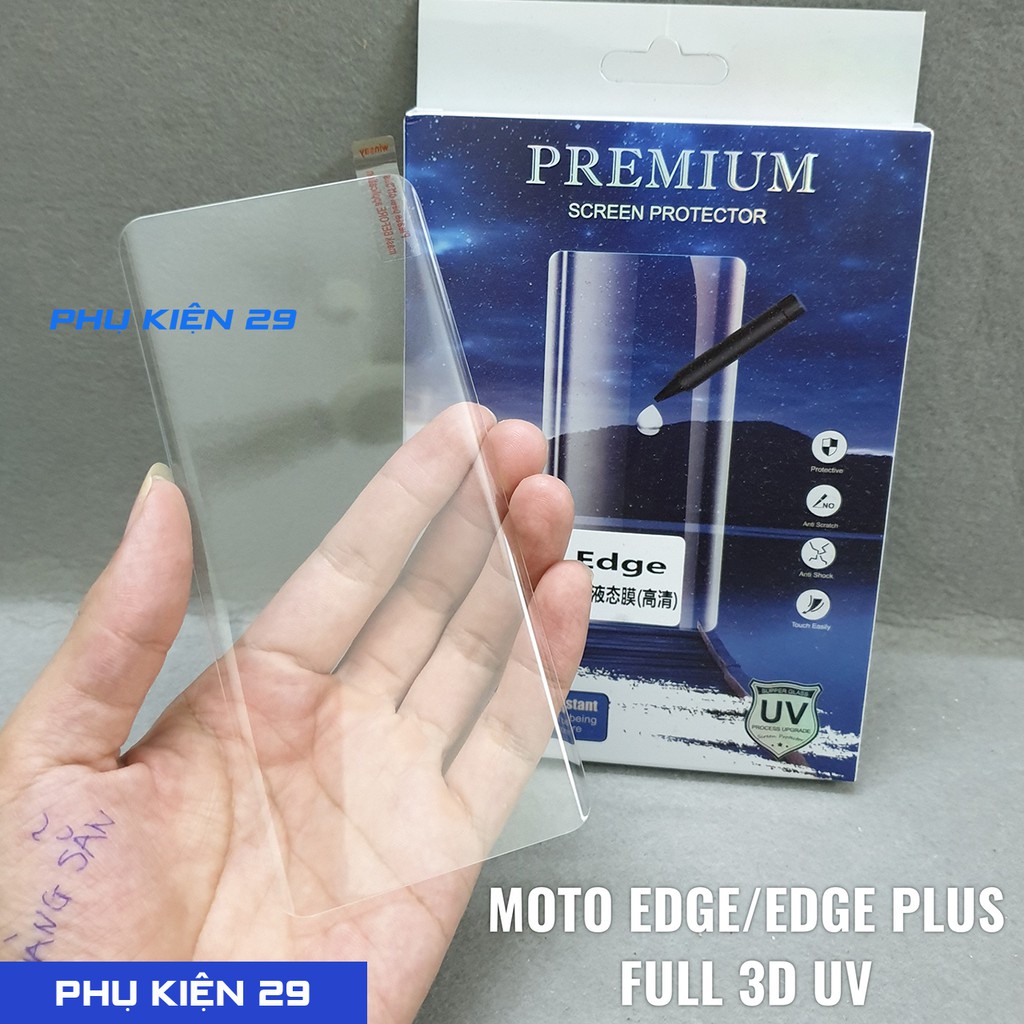 [Motorola Edge/ Edge Plus/ Edge+/ 40/ X40] Dán kính cường lực FULL màn FULL keo cao cấp UV BULLETPRO