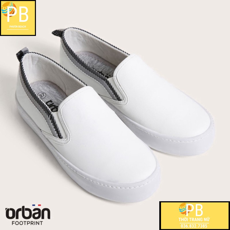 (GIÀY NỮ) Giày Slip-on Nữ Da Thật Cao cấp Urban UL1712 (VNXK)