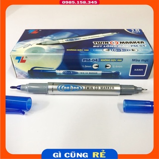 Bút Marker lông dầu Thiên Long PM04 2 đầu