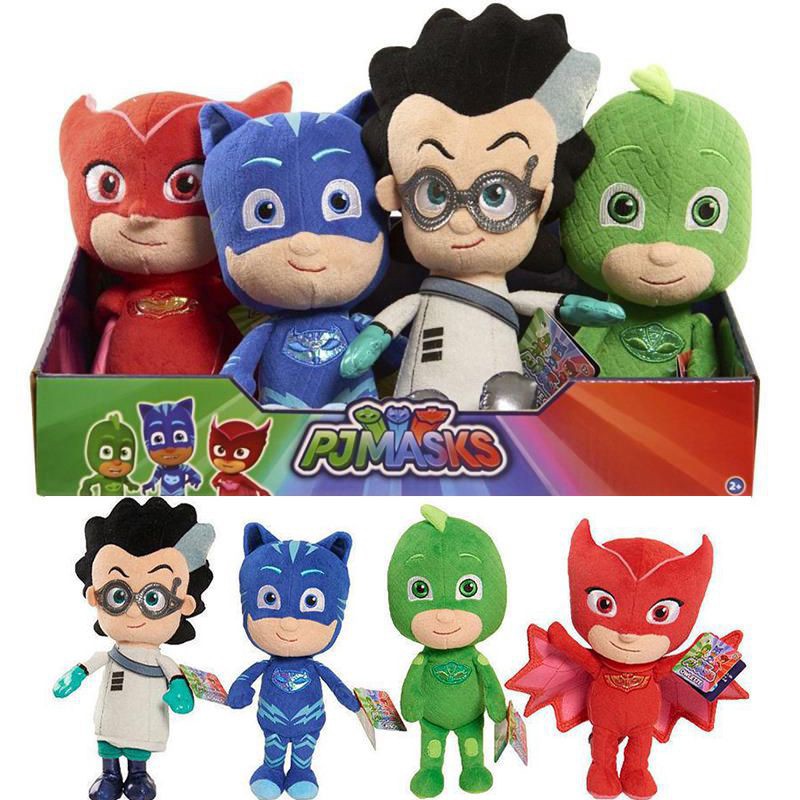 Búp Bê Nhồi Bông PJ Masks 20cm Catboy Gekko Luna Girl Owlette Romeo Đáng Yêu Trang Trí Nhà Cửa