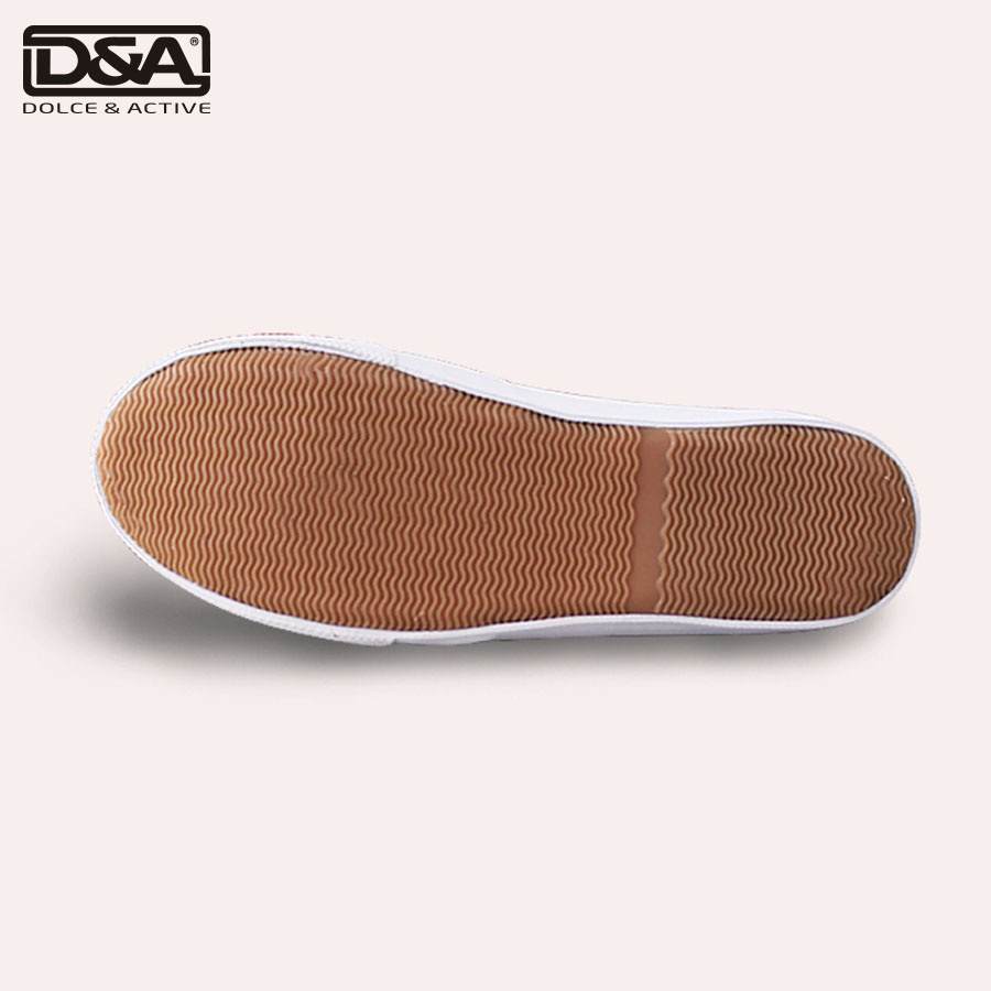 Giày Slipon Thời Trang D&A L1726 Đen và Xanh chàm