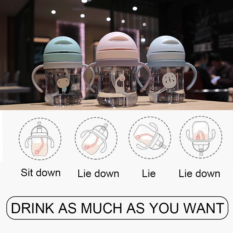 Bình Nước Có Ống Hút Tiện Dụng Dành Cho Trẻ Nhỏ