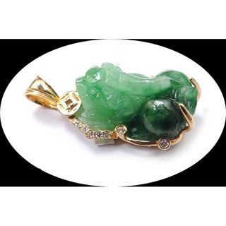 Mặt dây truyền tỳ hưu màu xanh
