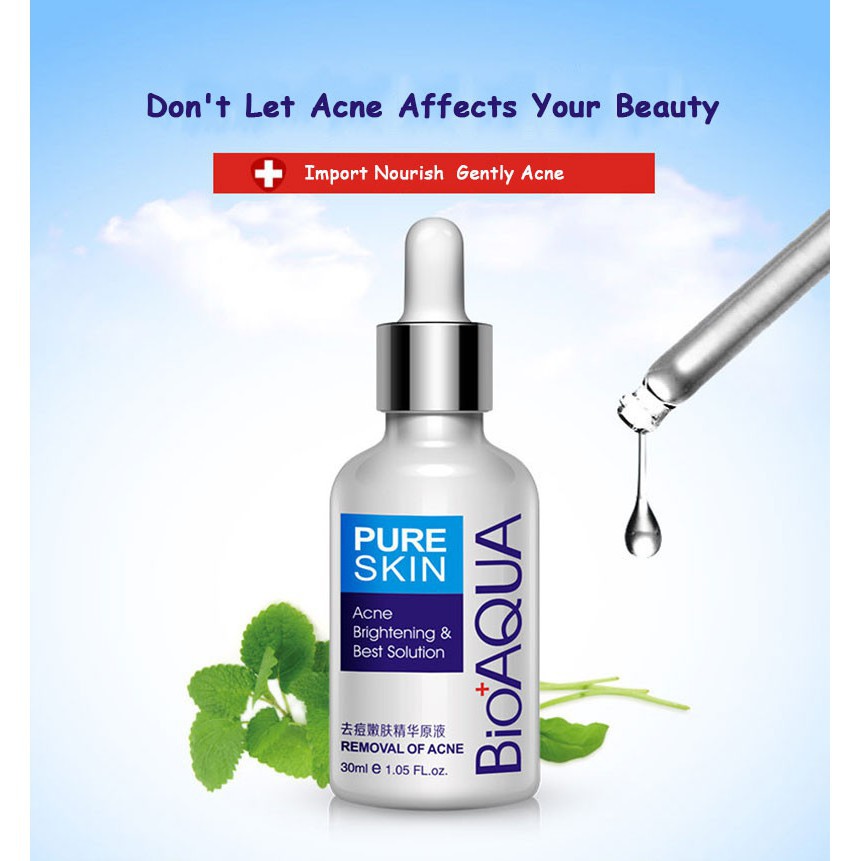 Tinh dầu Hỗ Trợ Giảm mụn dưỡng ẩm trắng da nhãn hiệu Bioaqua | BigBuy360 - bigbuy360.vn