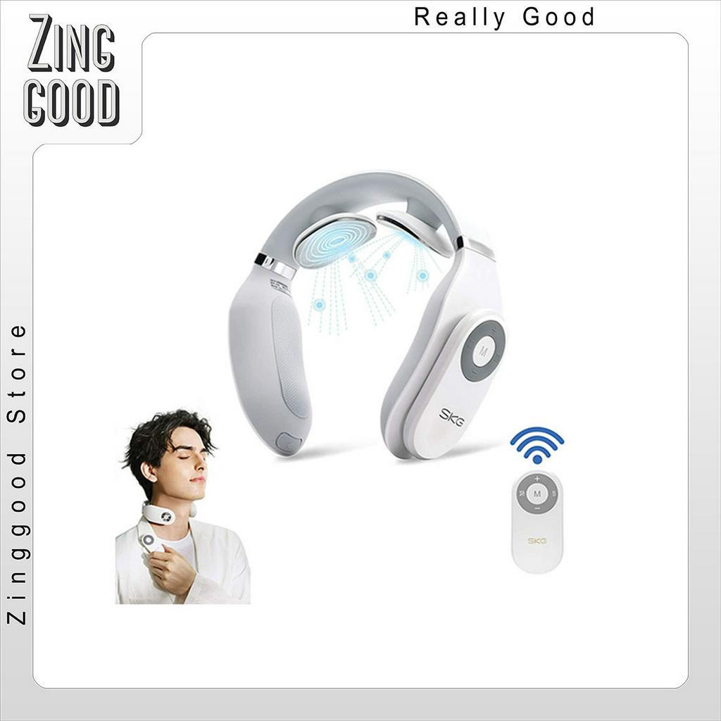 Máy massage cổ 4098E SKG chườm nóng giảm đau nhức vai gáy Zinggood