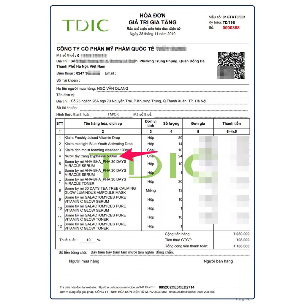 Nước Tẩy Trang Byphasse Solution Micerallaire Demaquillante