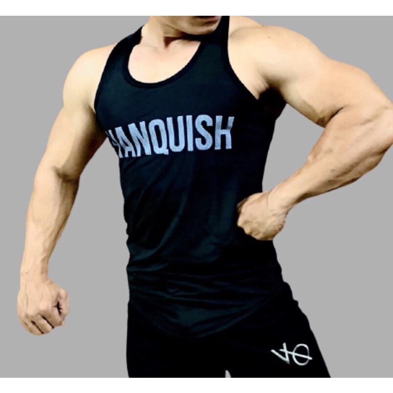[Giảm giá] áo ba lỗ gym nam VANQUISH thun lạnh cực chất