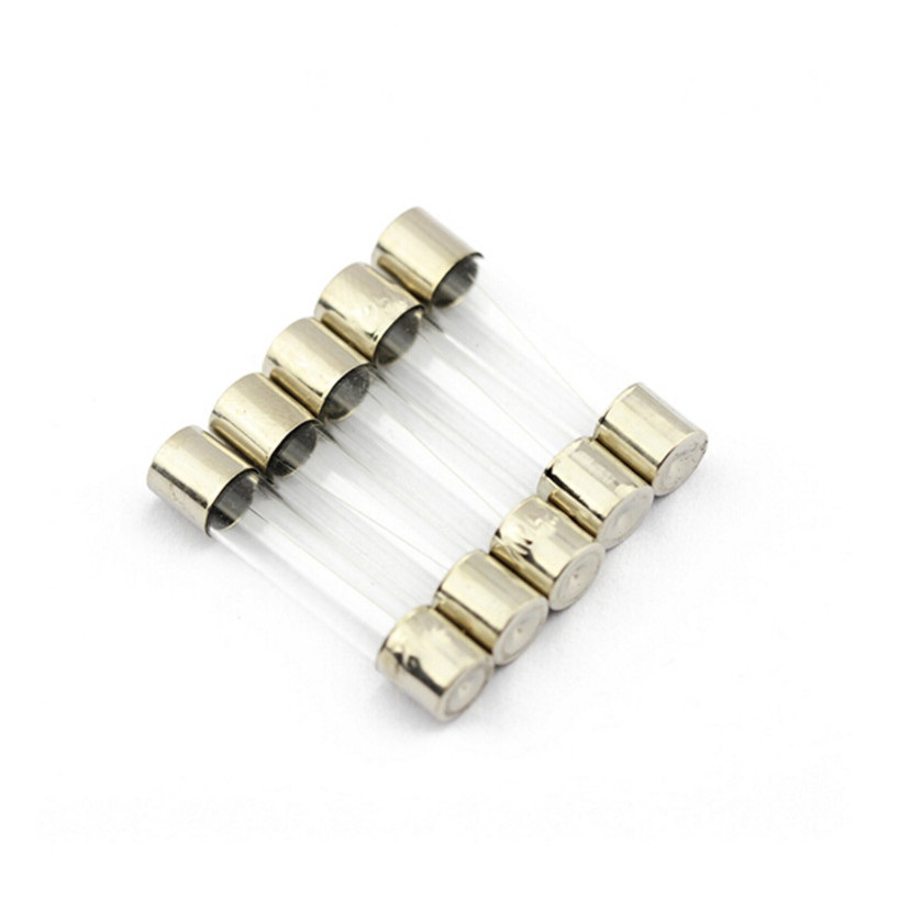 10 Cầu chì 5X20mm, cầu chì ống thủy tinh 5X20