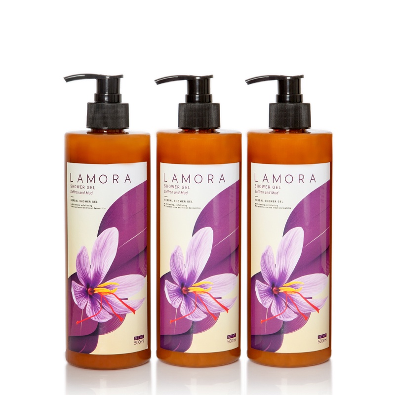 [THANH LÝ] Sữa Tắm Dược Liệu Saffron &amp; Bùn Khoáng LAMORA 500ml