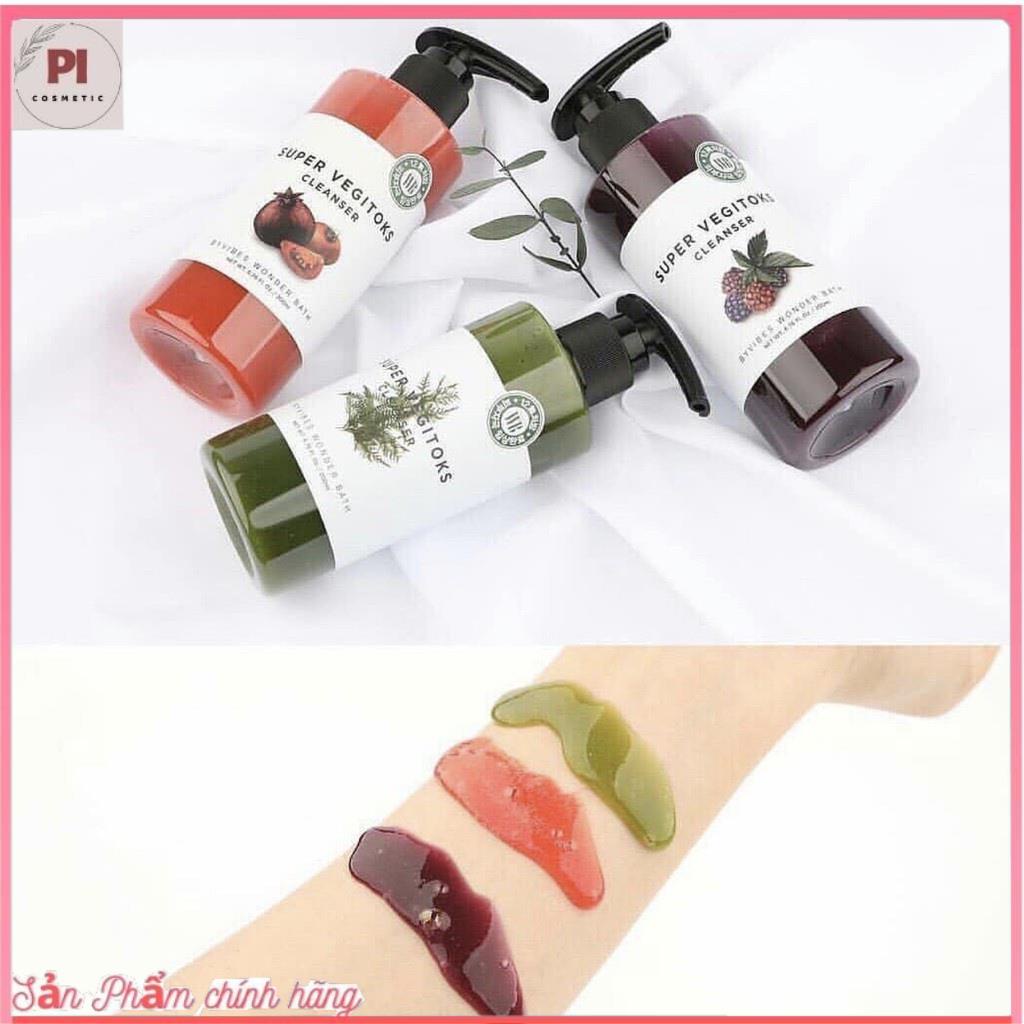 [Pi.cosmetic] Sữa rửa mặt rau củ thải độc Super vegitoks cleanser Wonder bath Full size 300 ml | BigBuy360 - bigbuy360.vn