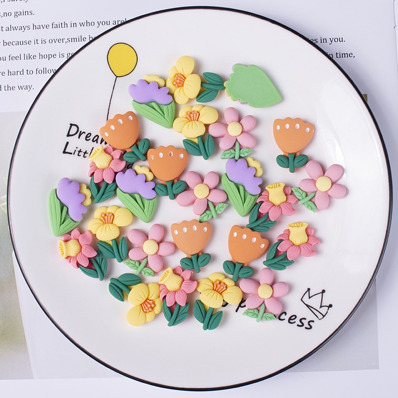 Set 20 Hoa Tulip Giả Nhiều Màu Tuyệt Đẹp Trang Trí Tủ Lạnh