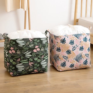 Giỏ đựng quần áo bằng vải cỡ lớn 100 lít, túi đựng chăn gấp gọn 50x50x40 cm