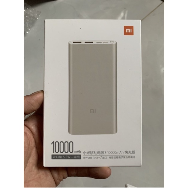 Pin Sạc Dự Phòng Xiaomi Gen 3 Polymer 10000mAh Tích Hợp Cổng Type-C PLM13ZM - Hàng Bảo Hành 6 Tháng