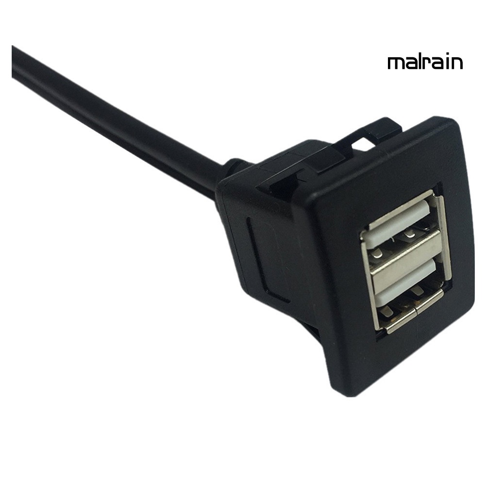 Dây Cáp Nối Dài 1m Cổng Usb 2.0 Đực Và Cái Cho Bảng Điều Khiển Xe Hơi