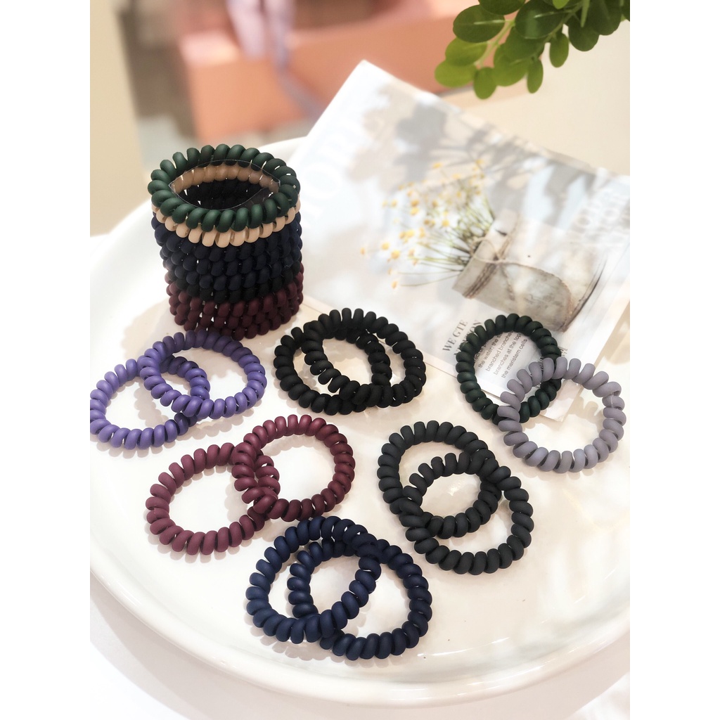 [Set 2 Cái] Cột Tóc Lò Xo Nữ Siêu Co Giãn ERASHOP - Chống Gãy Rụng Tóc, Siêu Rẻ Đẹp