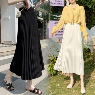 [Order QC] - Chân váy xếp ly dài cạp chun Quảng Châu