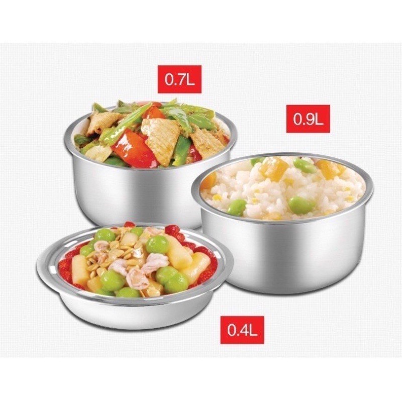 Cặp lồng 3 tầng cắm điện tiện ích