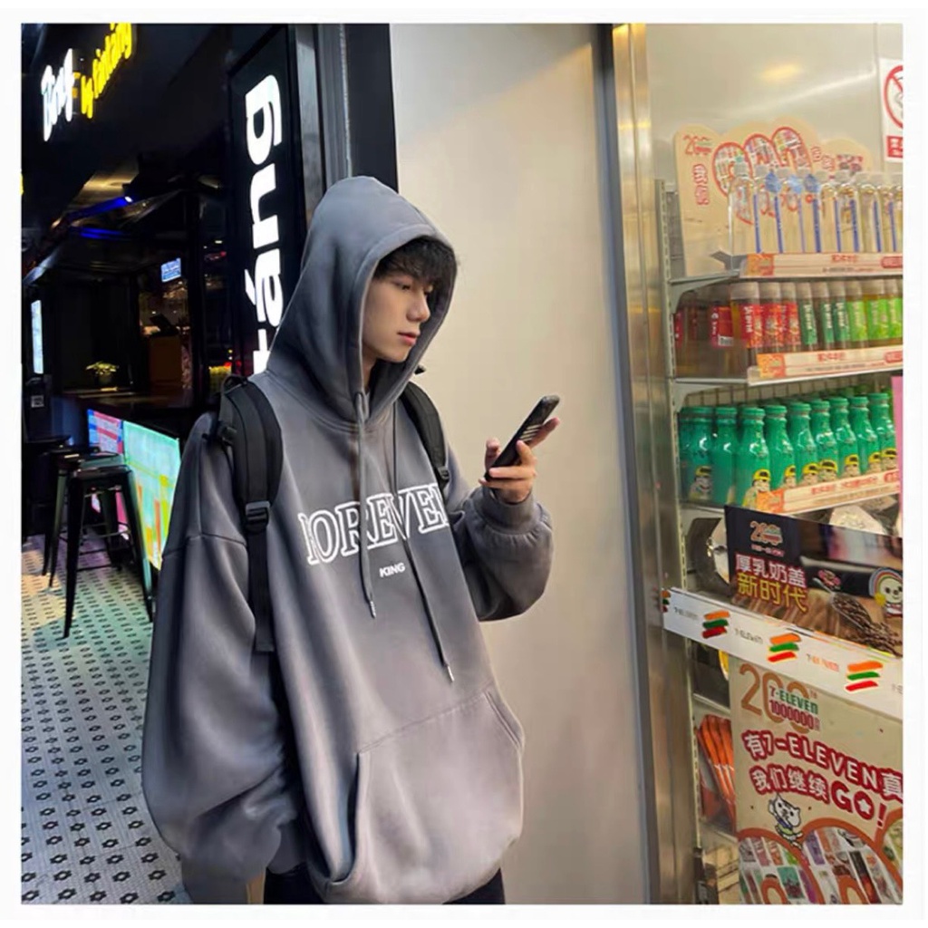 Áo hoodie nỉ bông , Áo Khoác Hooidie siêu dày in chữ FOREVER nam nữ form rộng cá tính phong cách