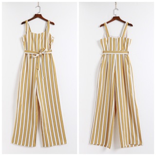 Bộ Jumpsuit kẻ sọc T.opshop
