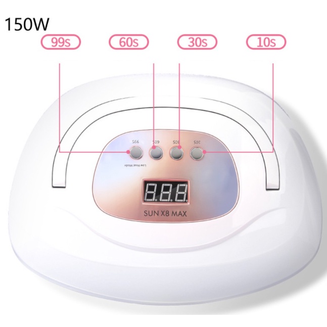 Máy Hơ Gel X8 Lồng Rộng 120W  [ Bảo Hành 6 Tháng ]