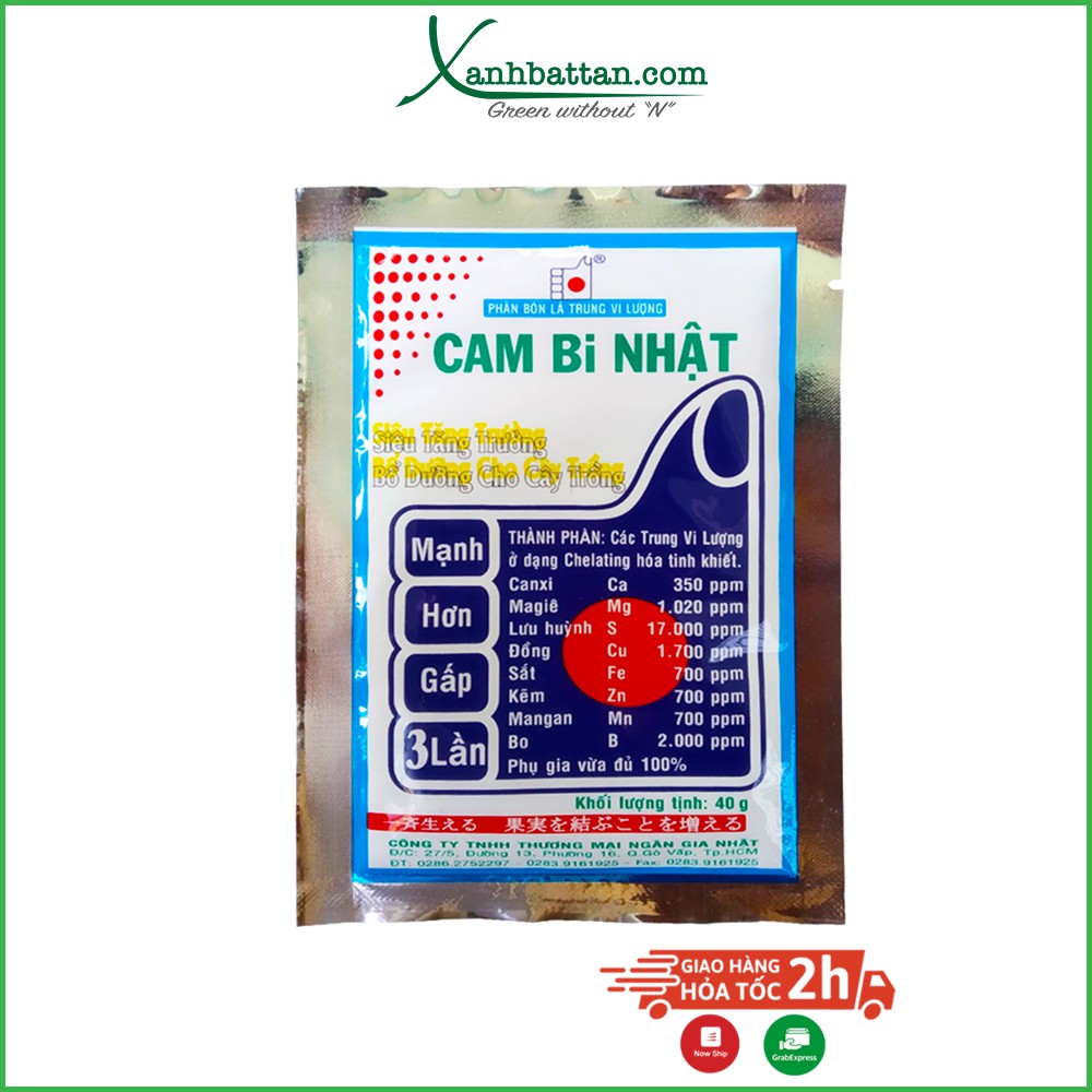 Phân bón lá trung vi lượng Cambi Nhật 308 40 gram