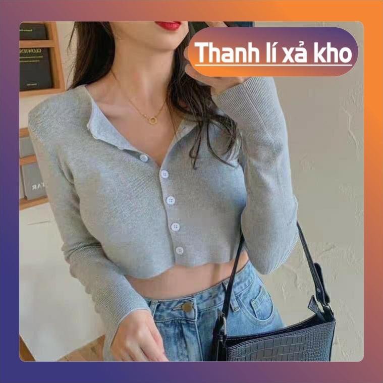 Áo Croptop Cadigan Dài Tay Hàn Quốc Hottrend Đủ Màu Nam Anh 24