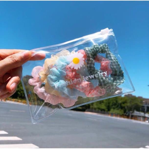 Sét 5 Dây Buộc Tóc Siêu Xinh ( Túi Zip)