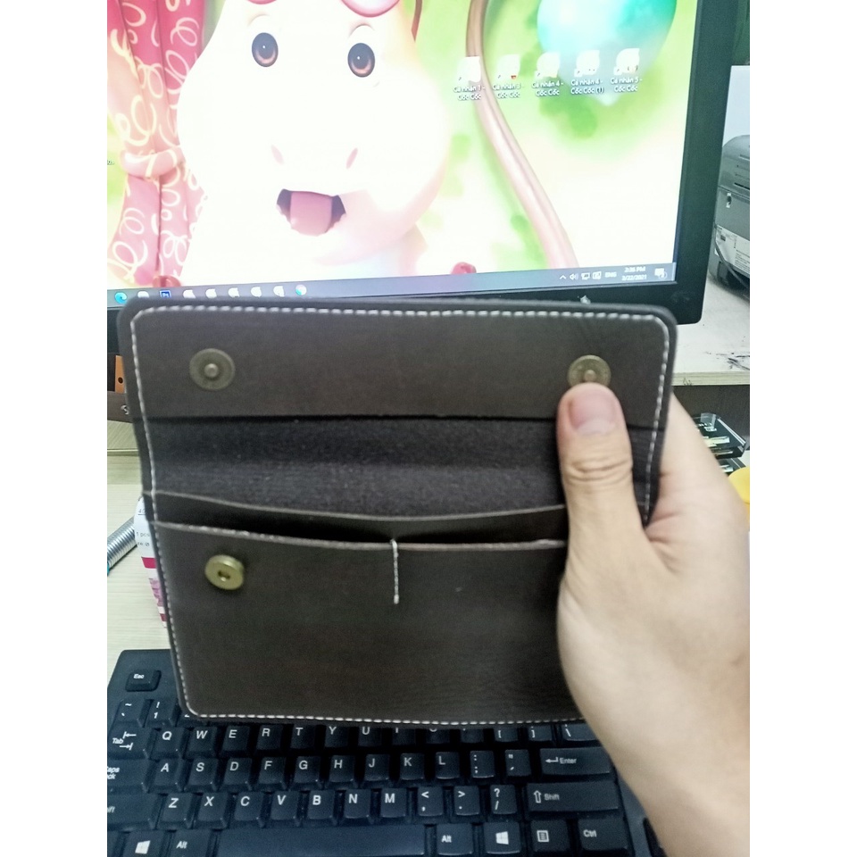 Ví da Honda, Hyundai, Kia, Toyta  logo theo xe dành cho ô tô đựng giấy tờ bỏ bên trong bảo vệ