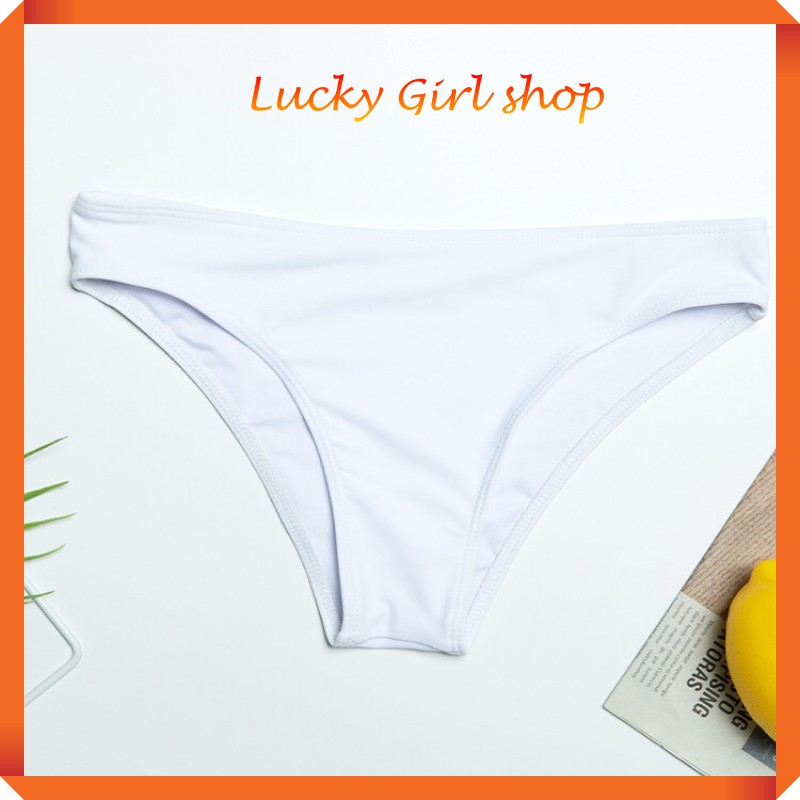 Quần Bơi Nữ Màu Trắng Quyến Rũ Size M-XL- Ảnh Thật Trải Nền - Hàng Nhập Quảng Châu - Lucky Girl shop