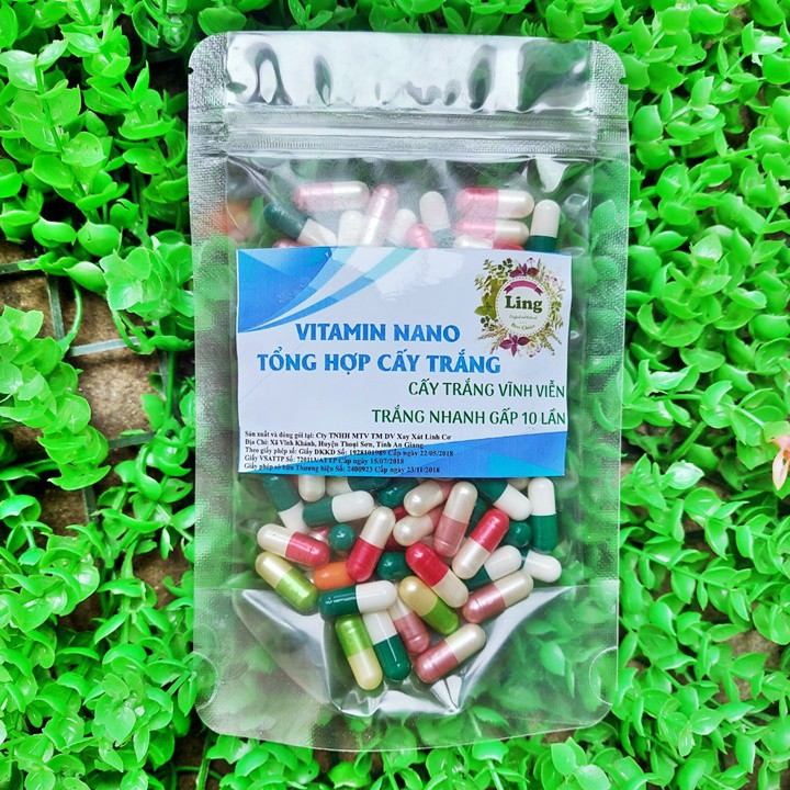 Combo 100 Viên kích trắng cấp tốc, viên cấy trắng nhanh gấp 10 lần