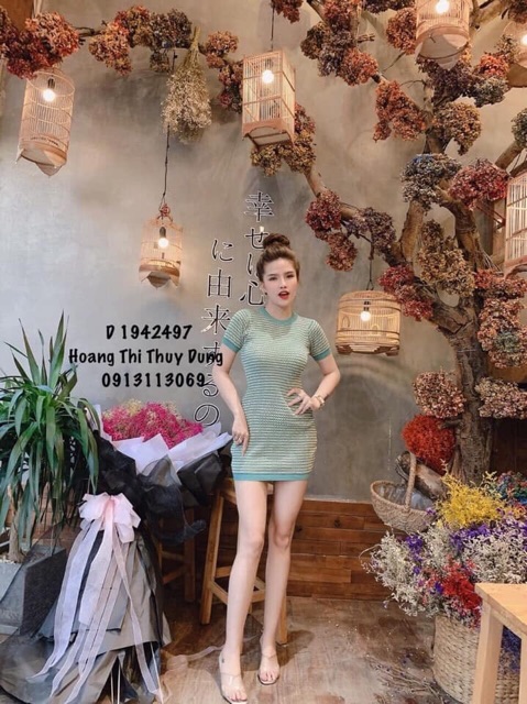 Váy len màu xanh body | BigBuy360 - bigbuy360.vn