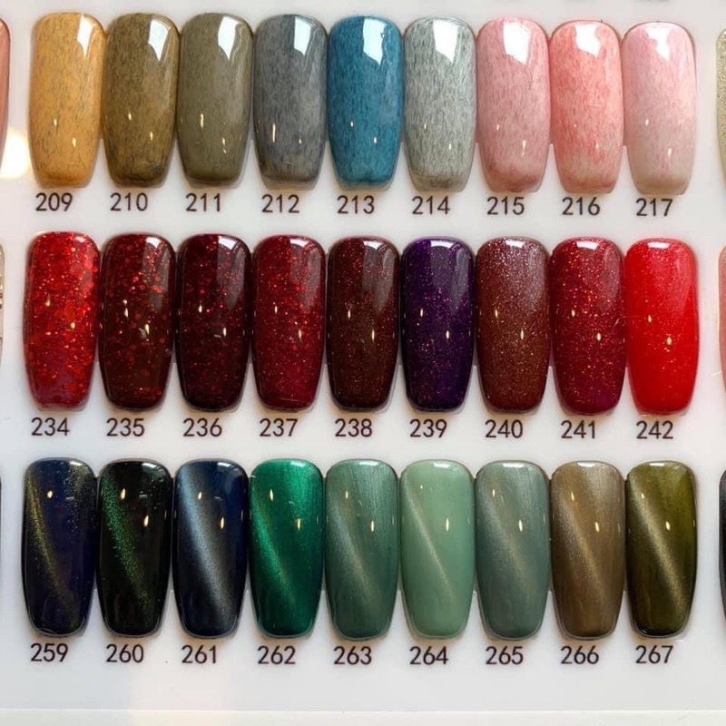 Sơn gel Nơ WANGKE - 275 màu, chất sơn đặc, siêu bóng và bền chính hãng