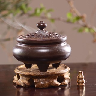 ☼Lư hương trầm nằm khay cổ tháp trà lễ chảy ngược gia dụng trong nhà