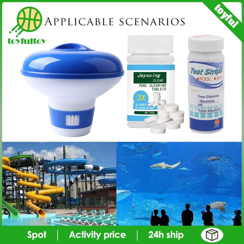 Set 3 Hộp Clo Nổi 100g Chuyên Dụng Cho Bể bơi