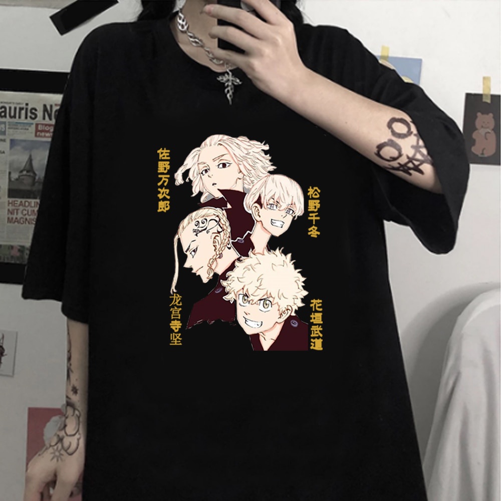 Áo Thun Tokyo Revengers Draken/Ryuguuji Ken Hanagaki Takemichi Sano Manjiro/mikey Matsuno Chifuyu Friend Anime  độc đẹp
