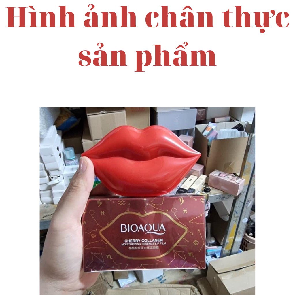 Mặt nạ môi dưỡng ẩm hồng môi giảm thâm mask collagel BIOAQUA nội địa Trung