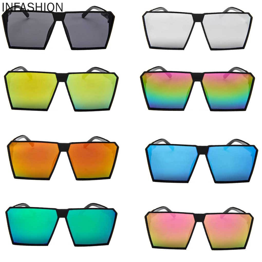 Kính Mát Gọng Vuông Bản To Phong Cách Cổ Điển