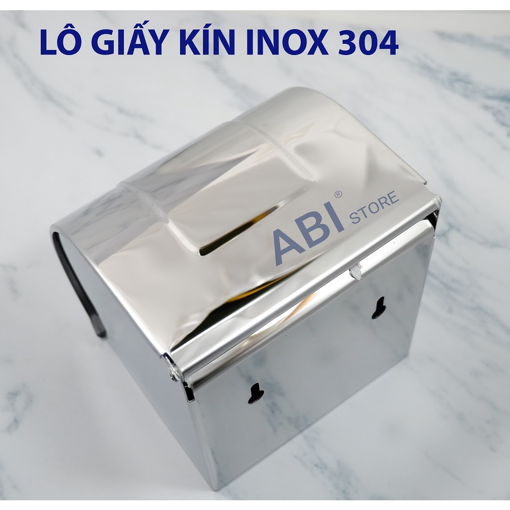 [HÀNG CHUẨN]LÔ GIẤY VỆ SINH, HỘP ĐỰNG GIẤY VỆ SINH INOX 304 GẮN TƯỜNG ĐẸP GIÁ RẺ HÀ NỘI