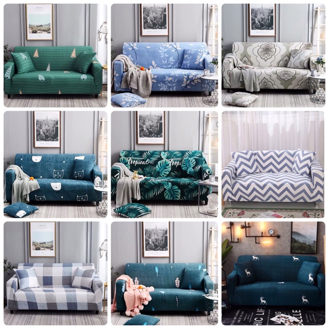 [HÀNG CÓ SẴN] Vải Bọc Ghế Sofa TẶNG 1 VỎ GỐI trang trí nhà cao cấp hoạ tiết cute lạc lối bảng mẫu 1-12