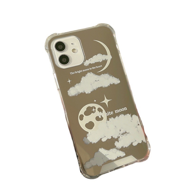 (SIÊU RẺ) Ốp lưng iphone gương mây trăng white moon 7plus/8/8plus/x/xr/xs/11/12/13/pro/max/plus/promax