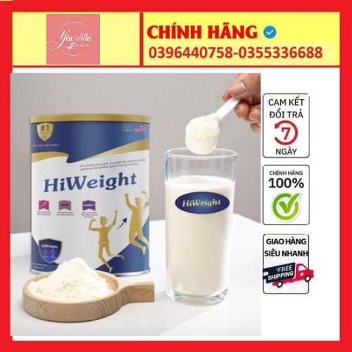 Sữa bột HiWeight – Sữa tăng cân số 1 Hoa Kỳ lon 650g chính hãng date 2024