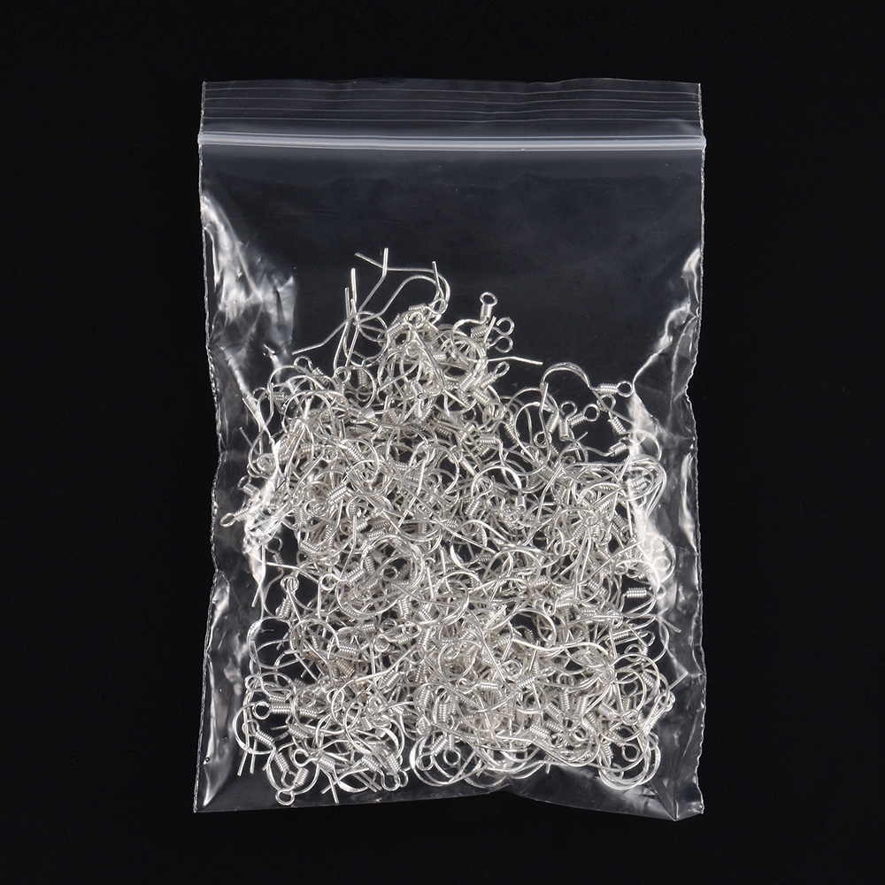 [COD/QIPIN] Simple 50PCs Silvered Handmade DIY Earring Hooks Jewelry Accessory Ear Wire Set