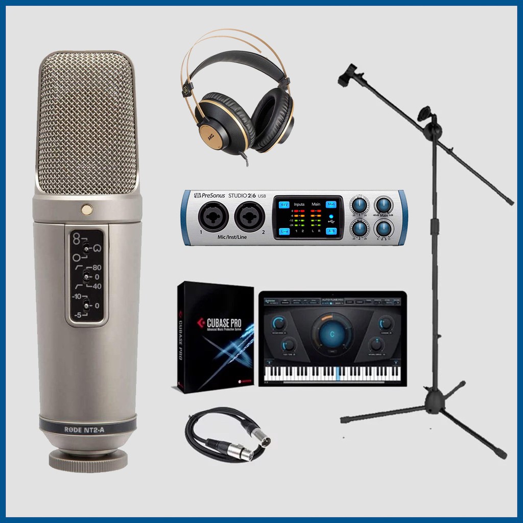 Bộ thu âm Presonus Studio 26 Micro thu âm Rode NT-2A