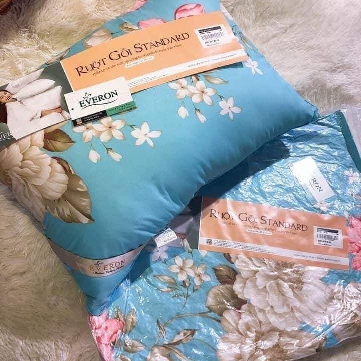 Bộ 2 Ruột Gối Hơi Everon Cao Cấp Kích Thước 40 x 60cm Có Khóa Kéo