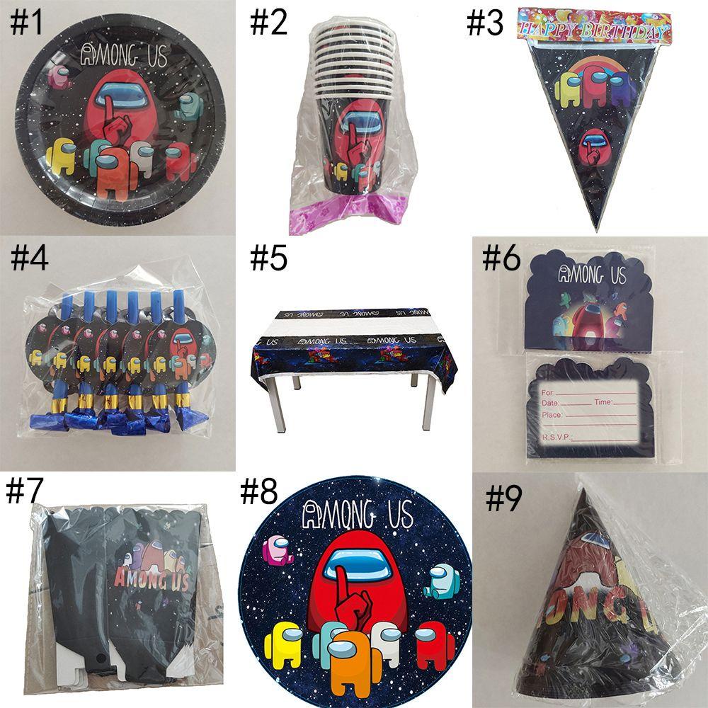 PINEVN Đĩa Giấy Dùng Một Lần Họa Tiết Hoạt Hình Dễ Thương Bắt Mắt