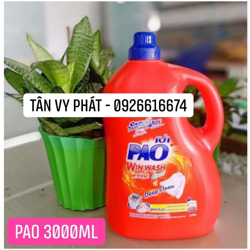 ( TRỢ GIÁ) NƯỚC GIẶT XÃ PAO 3000ML CAM