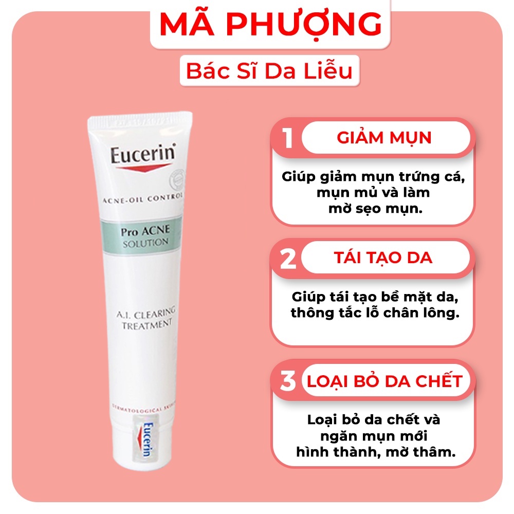Kem bôi mụn Eucerin Pro Acne Solution A.I Treatment